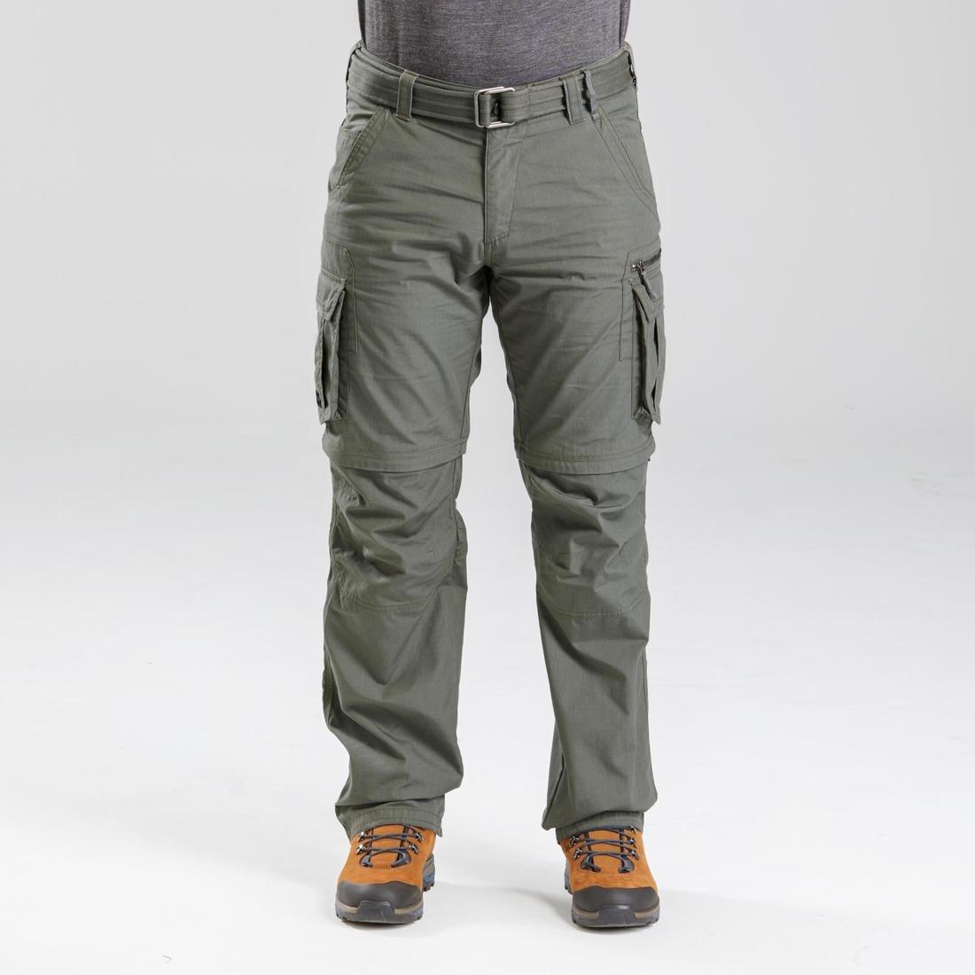 Men's Travel Trekking Trousers - Travel 100, Khaki Brown, , large image number 5