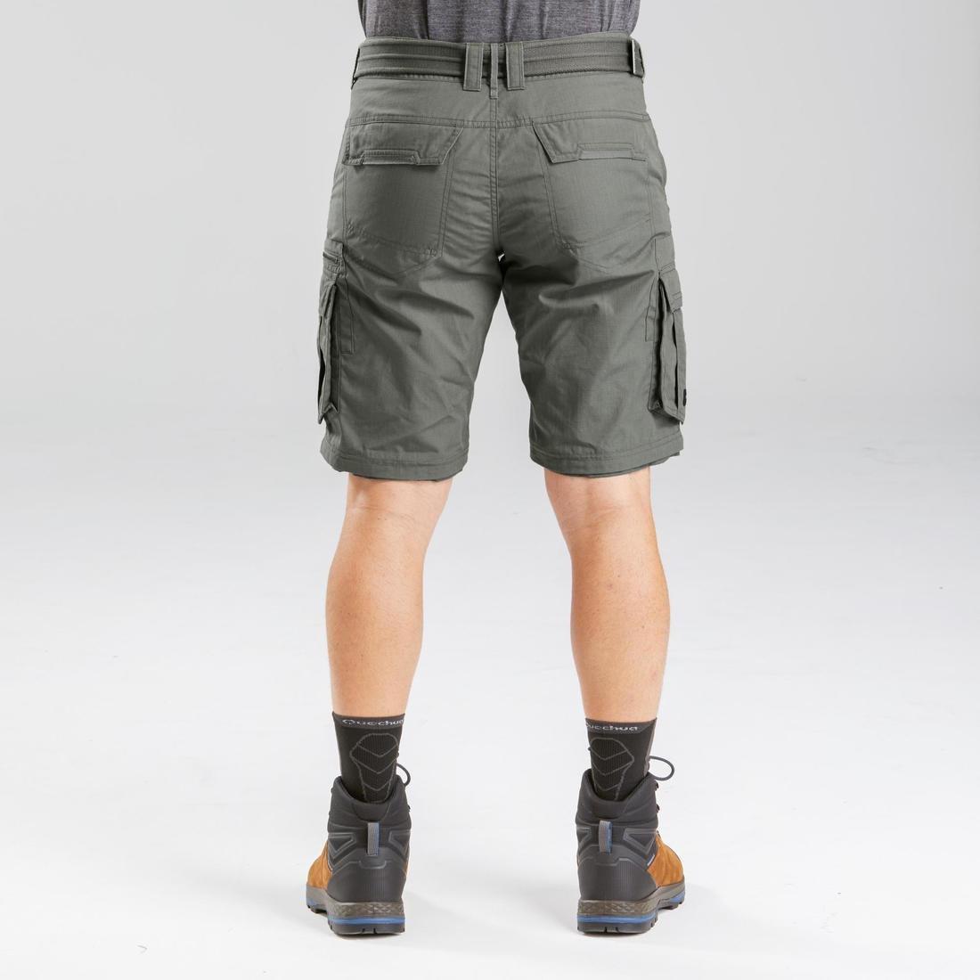 Men's Travel Trekking Trousers - Travel 100, Khaki Brown, , large image number 7