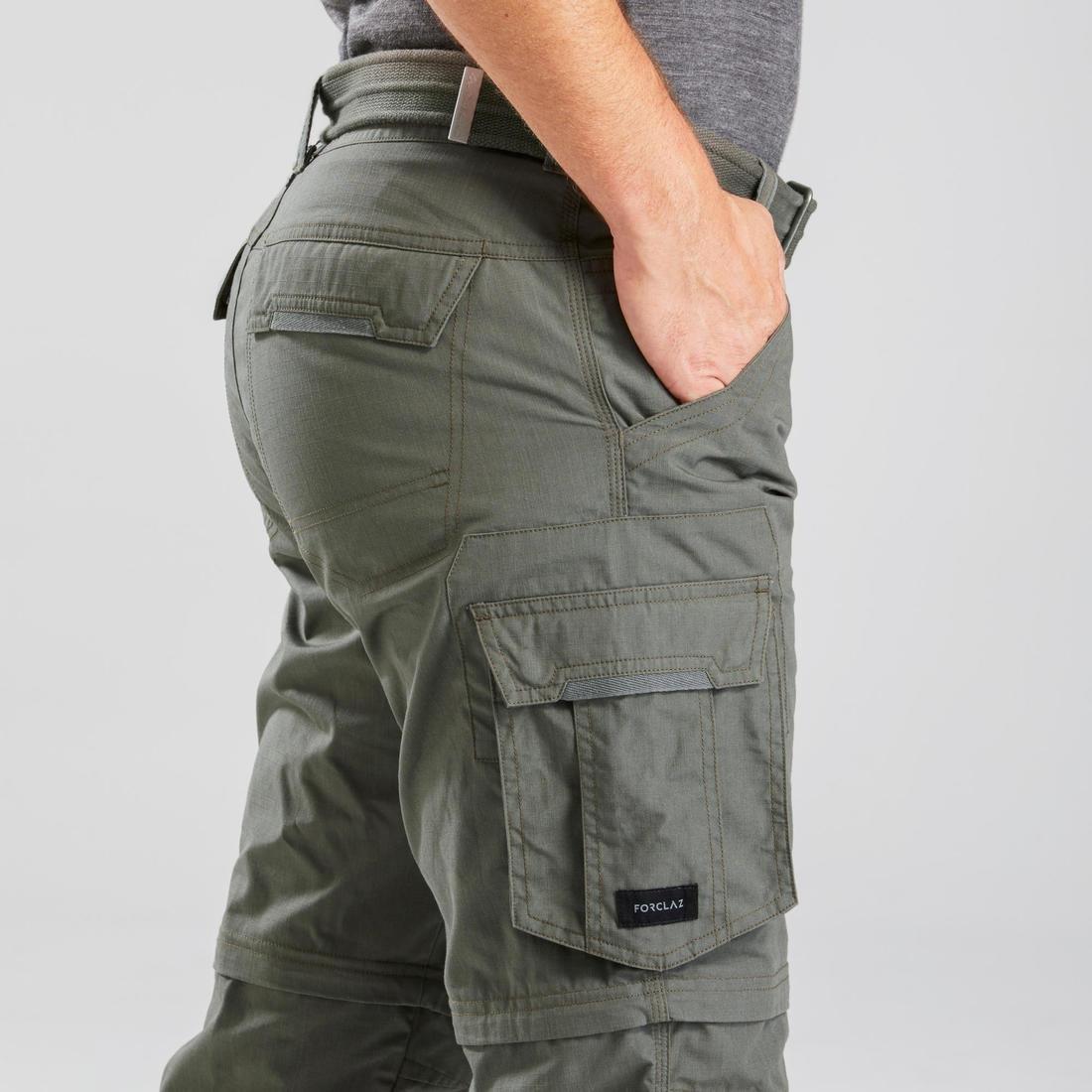 Men's Travel Trekking Trousers - Travel 100, Khaki Brown, , large image number 10