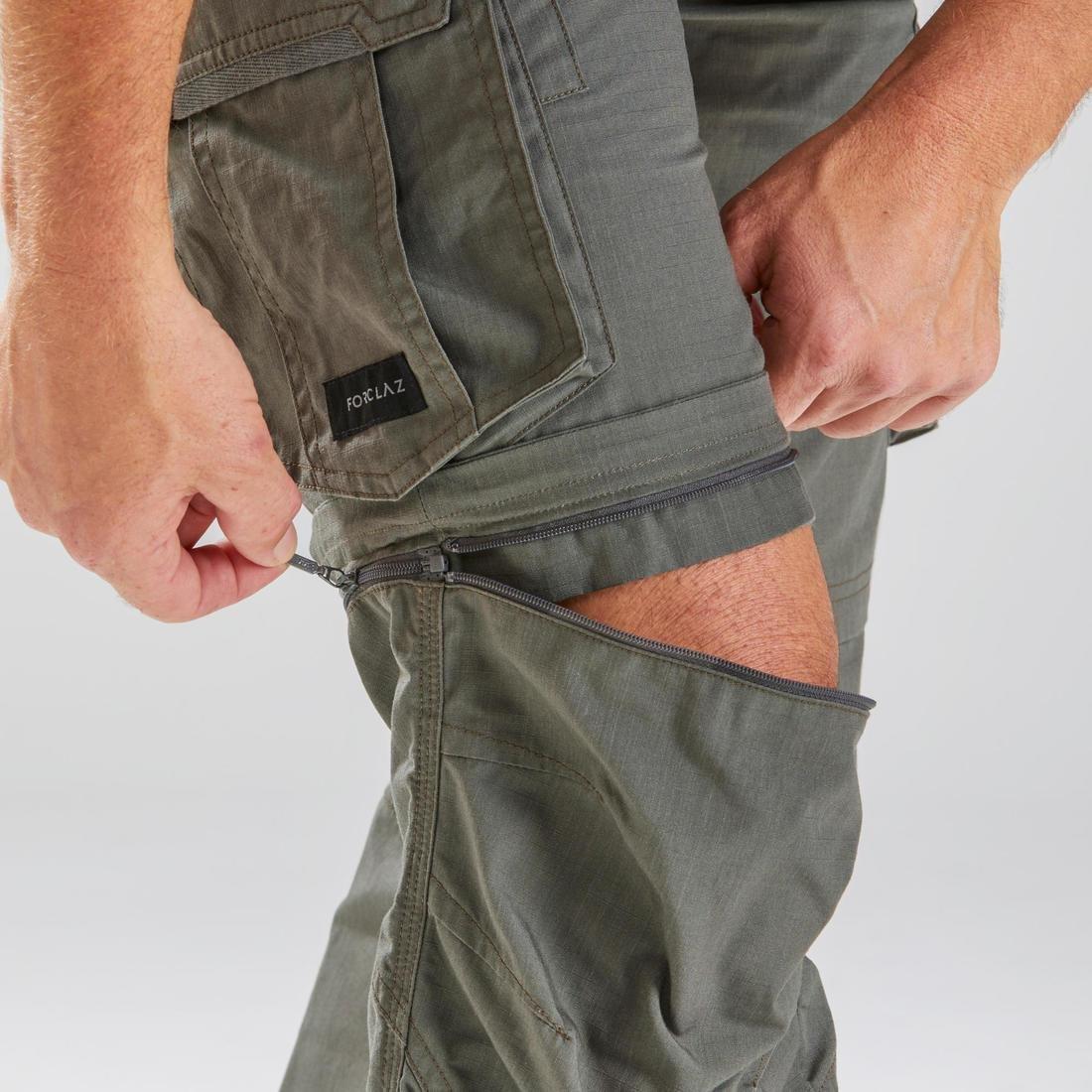 Men's Travel Trekking Trousers - Travel 100, Khaki Brown, , large image number 12