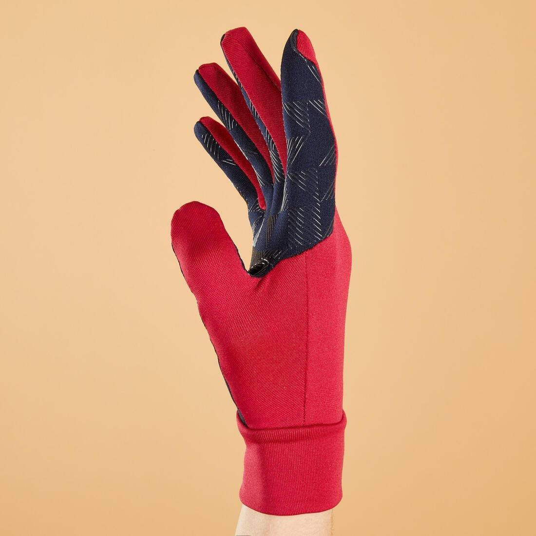 BLACK Kids' Horse Riding Gloves 100, , large image number 2