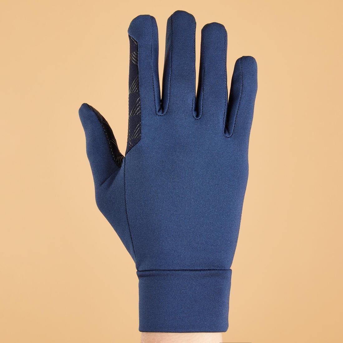 BLACK Kids' Horse Riding Gloves 100, , large image number 8