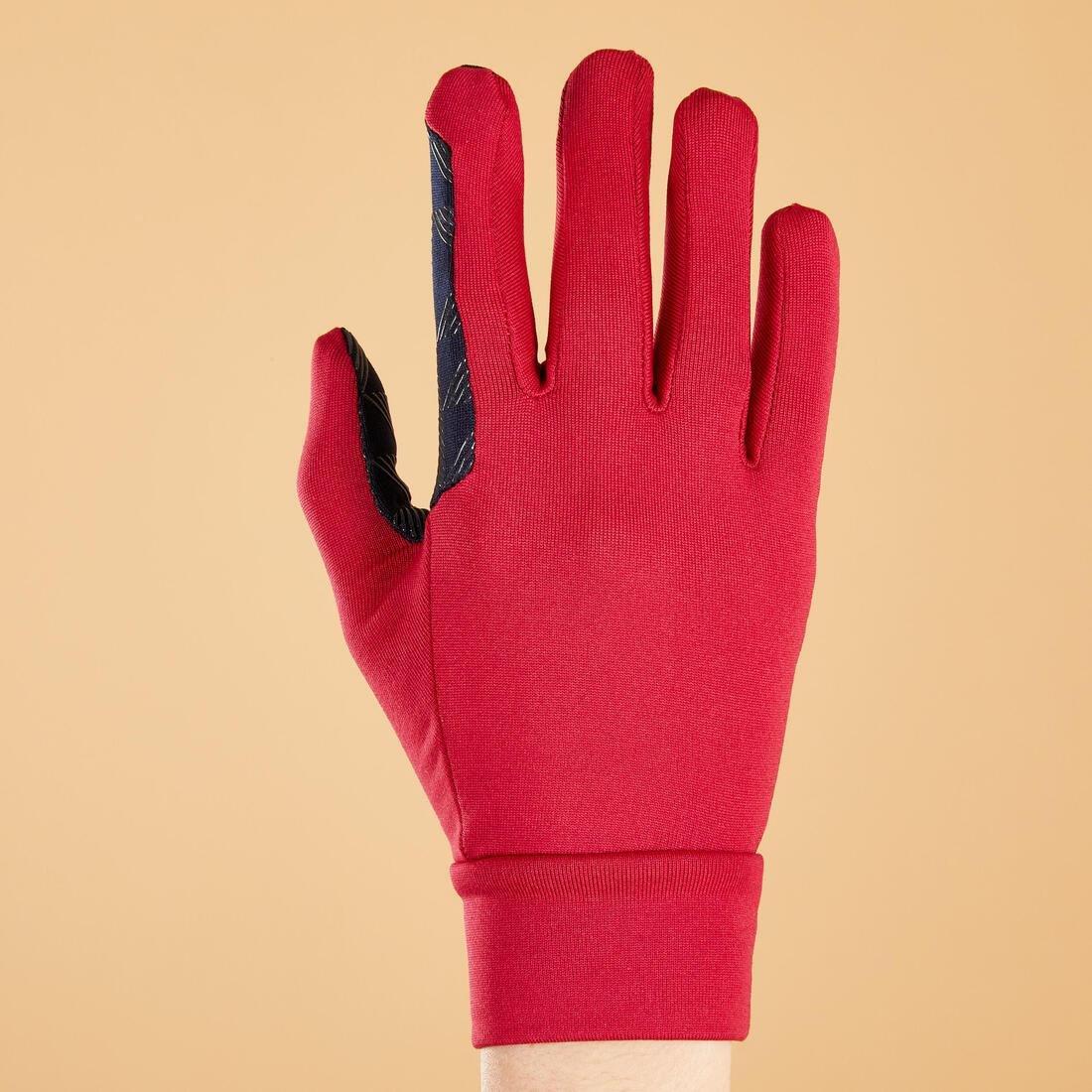 BLACK Kids' Horse Riding Gloves 100, , large image number 13