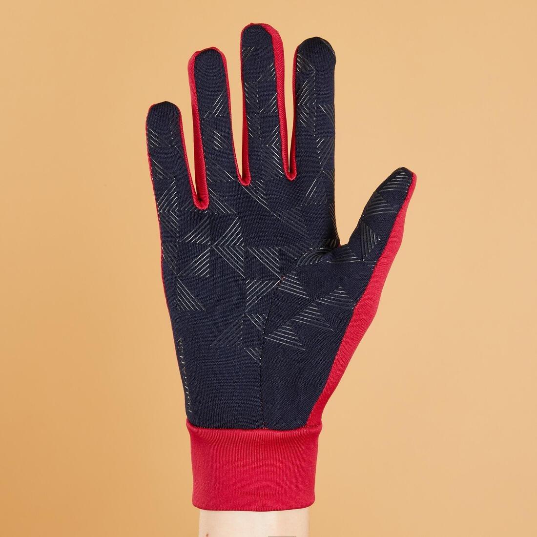 BLACK Kids' Horse Riding Gloves 100, , large image number 14