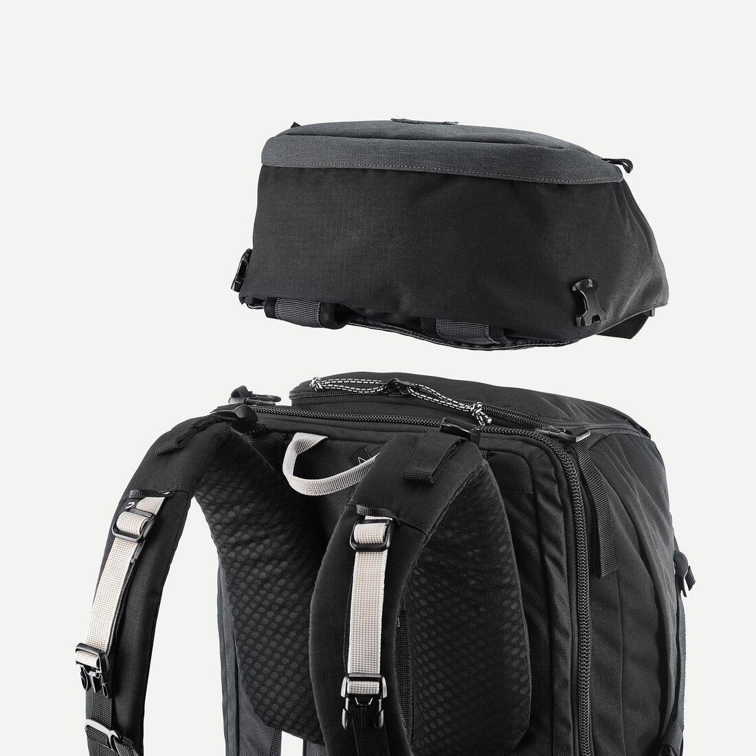 Men Travel Trekking Backpack Travel 900 50+6 L With Suitcase Opening, Grey, No Color, large image number 10