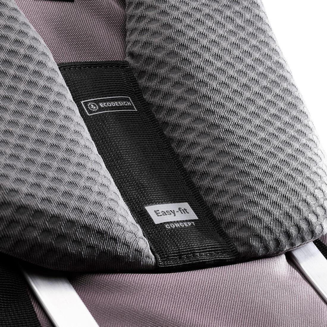 Women Travel Trekking Backpack - With Suitcase Opening - Travel 900 60+6 L, Grey, No Color, large image number 10