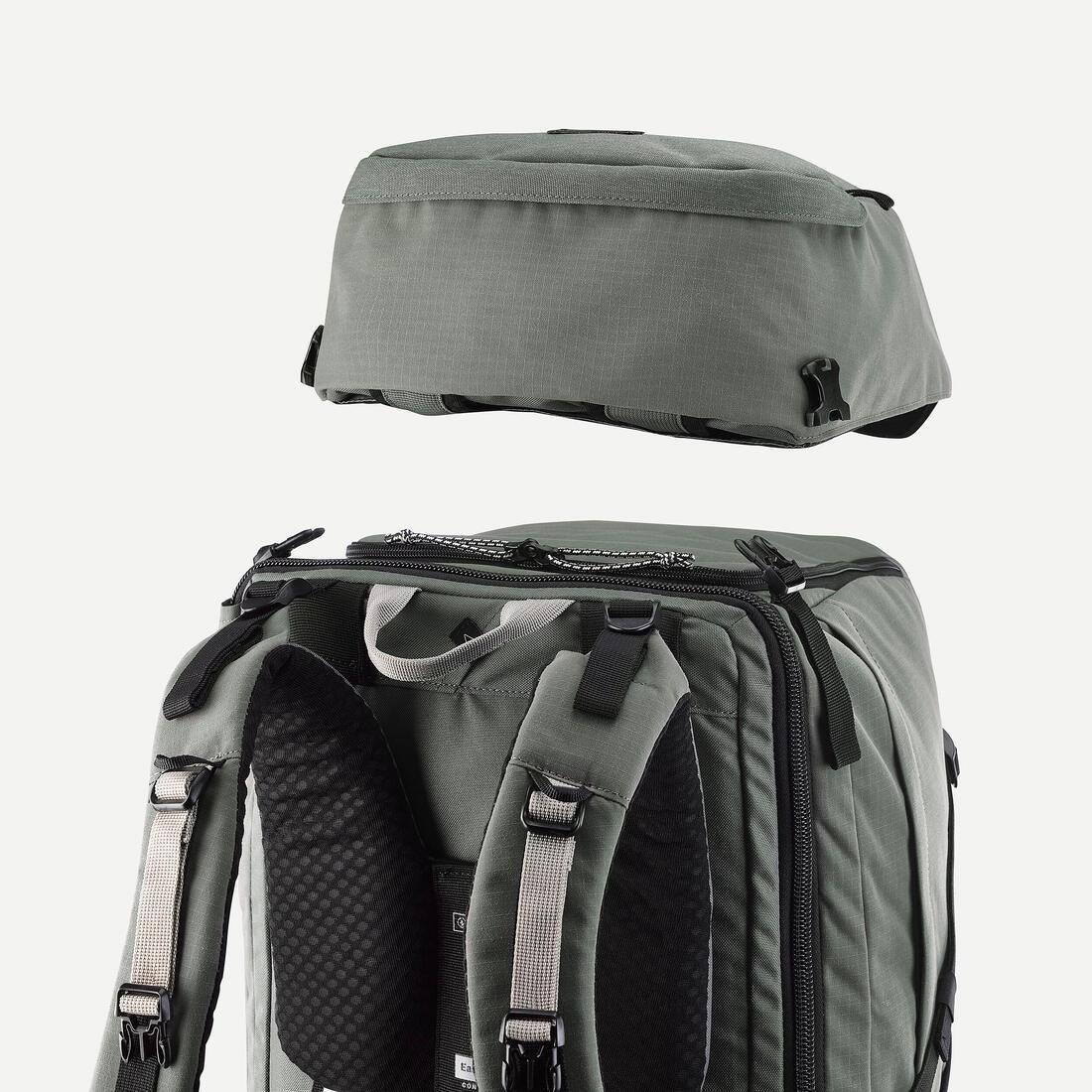 Men Travel Trekking Backpack - Travel 900 70+6 L, Khaki, No Color, large image number 10