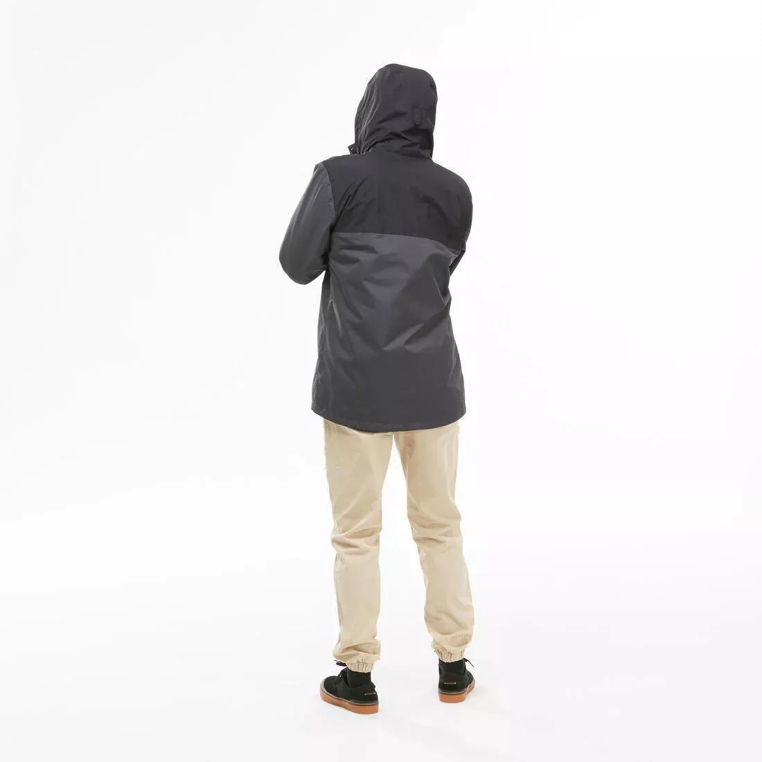 Men 3-In-1 Waterproof Travel Trekking Jacket - Travel 100 - 0C, Grey, 5401_000, large image number 13