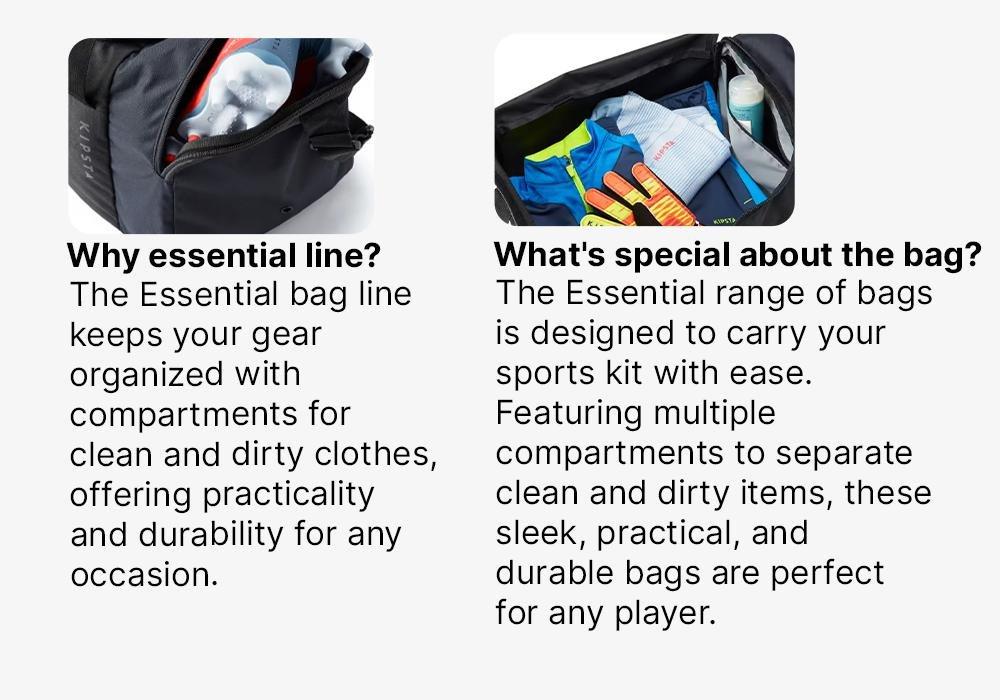 Unisex Sports Bag Essential - 35L, Black, No Color, large image number 17