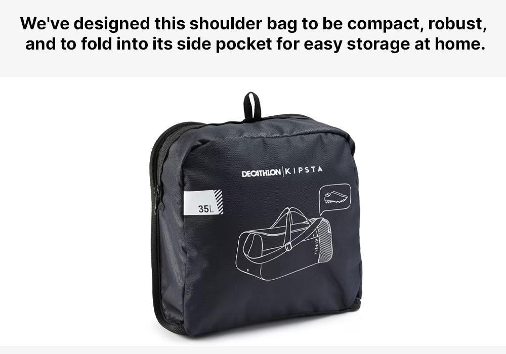 Unisex Sports Bag Essential - 35L, Black, No Color, large image number 19