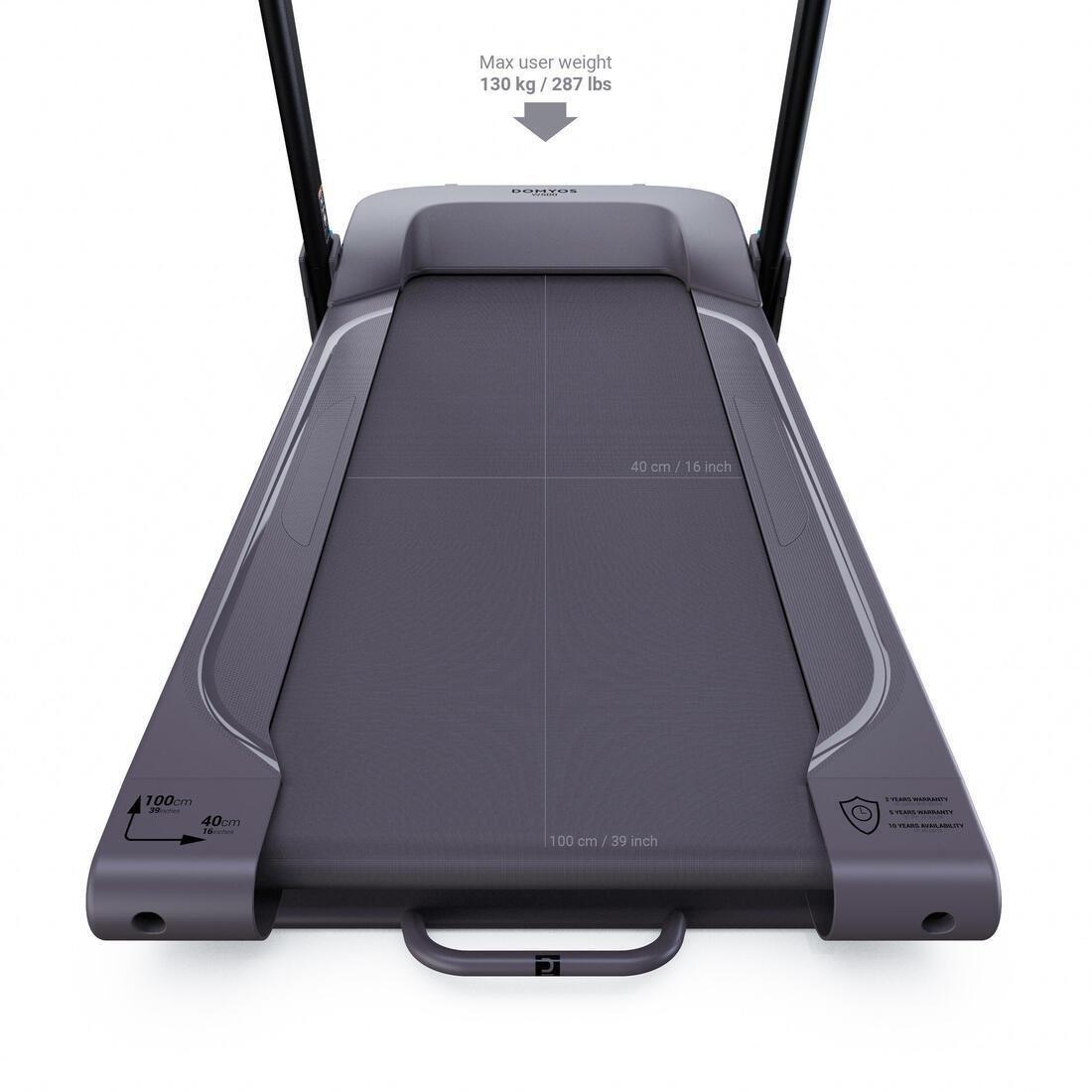 Assembly-Free Compact Treadmill - W500 - 8 km/h - 40C 100 cm, No Color, large image number 2