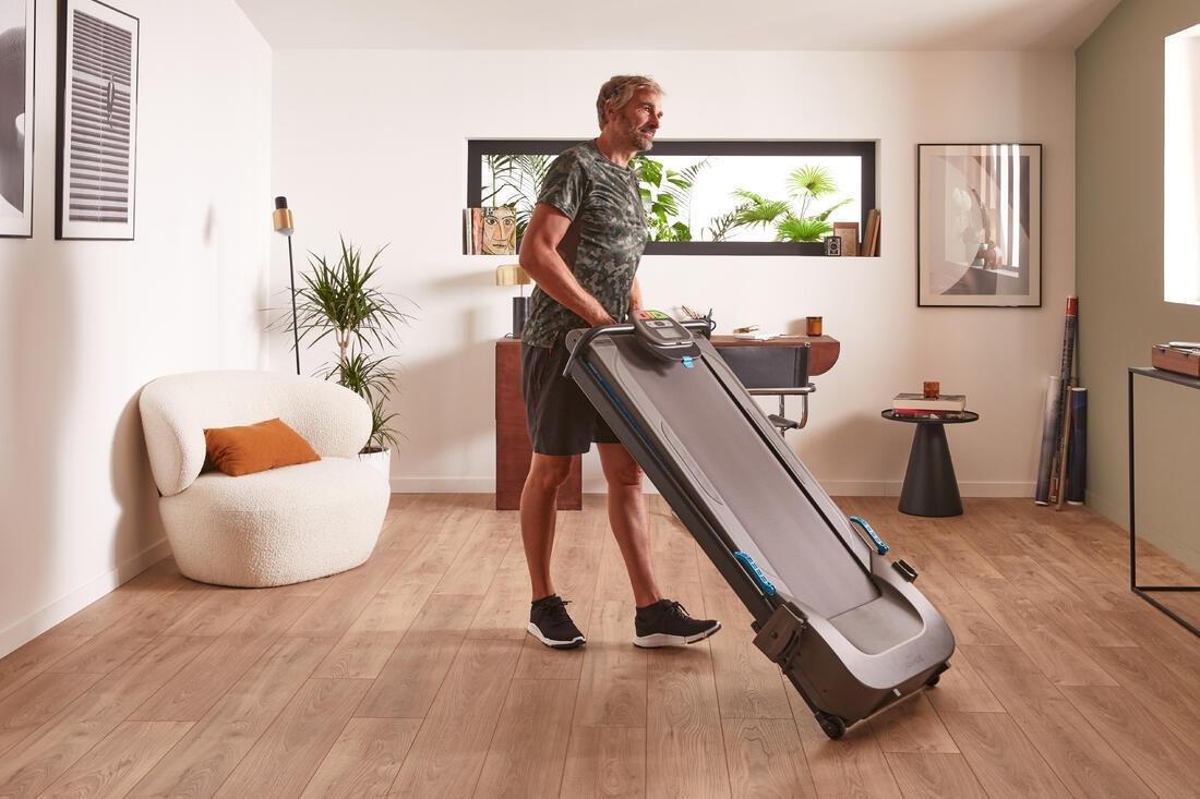 Assembly-Free Compact Treadmill - W500 - 8 km/h - 40C 100 cm, No Color, large image number 4