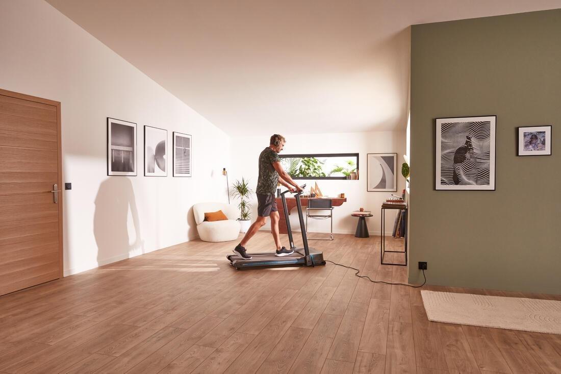 Assembly-Free Compact Treadmill - W500 - 8 km/h - 40C 100 cm, No Color, large image number 6