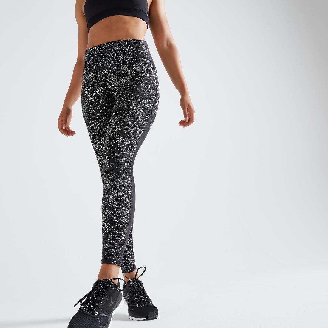 Fitness High-Waisted Shaping Leggings, Asphalt Blue, No Color, large image number 3