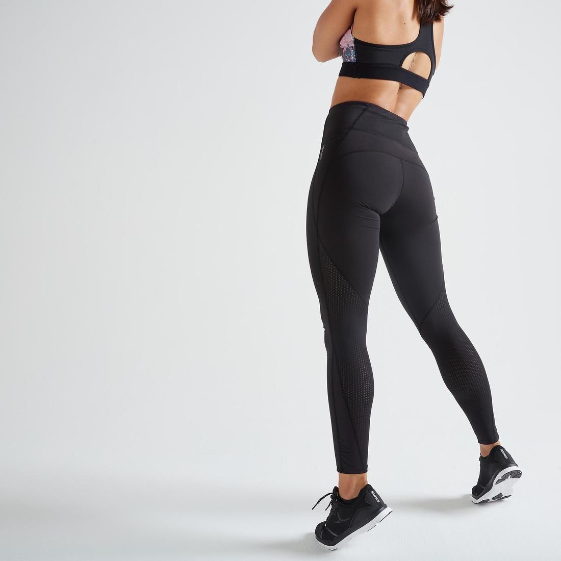 Fitness High-Waisted Shaping Leggings, Asphalt Blue, No Color, large image number 8