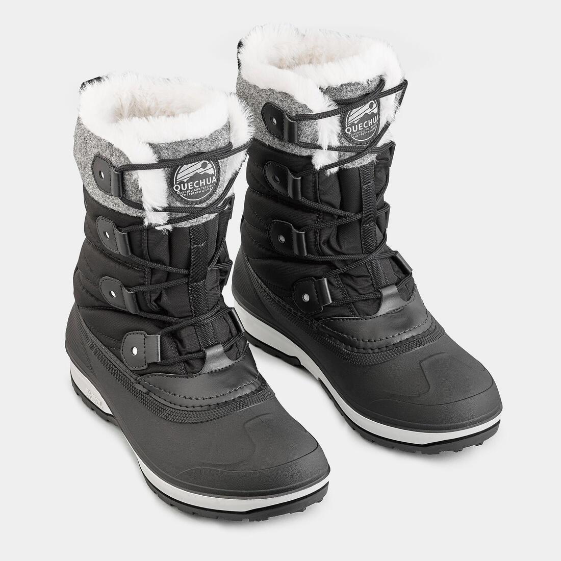 Women Warm Waterproof High Snow Boots - Sh500 X-Warm, Black, , large image number 1