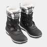 QUECHUA - Women Warm Waterproof High Snow Boots Sh500 X-Warm, Black