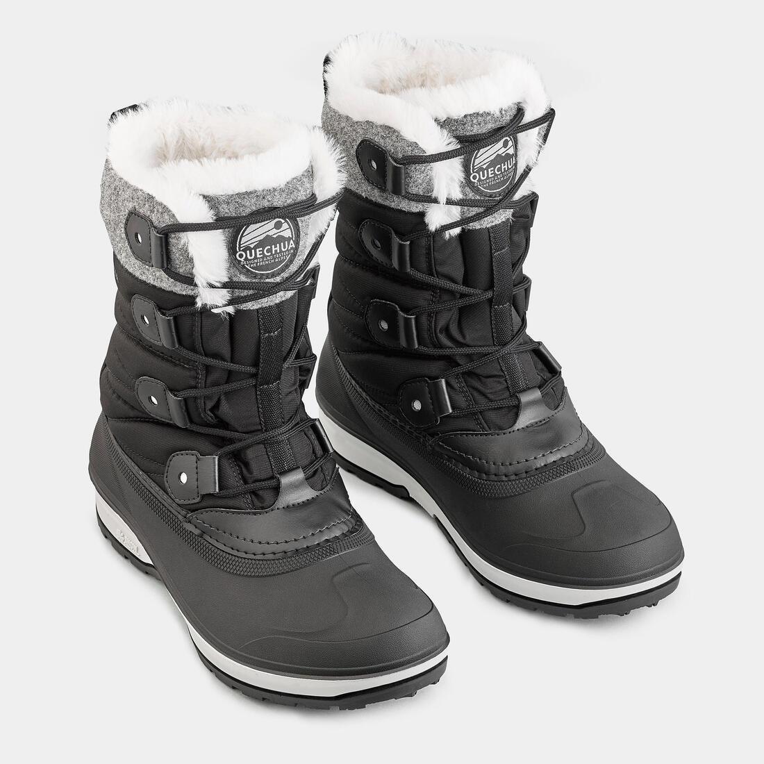 Warm Waterproof Snow Boots - SH500 lace-up - Men's QUECHUA