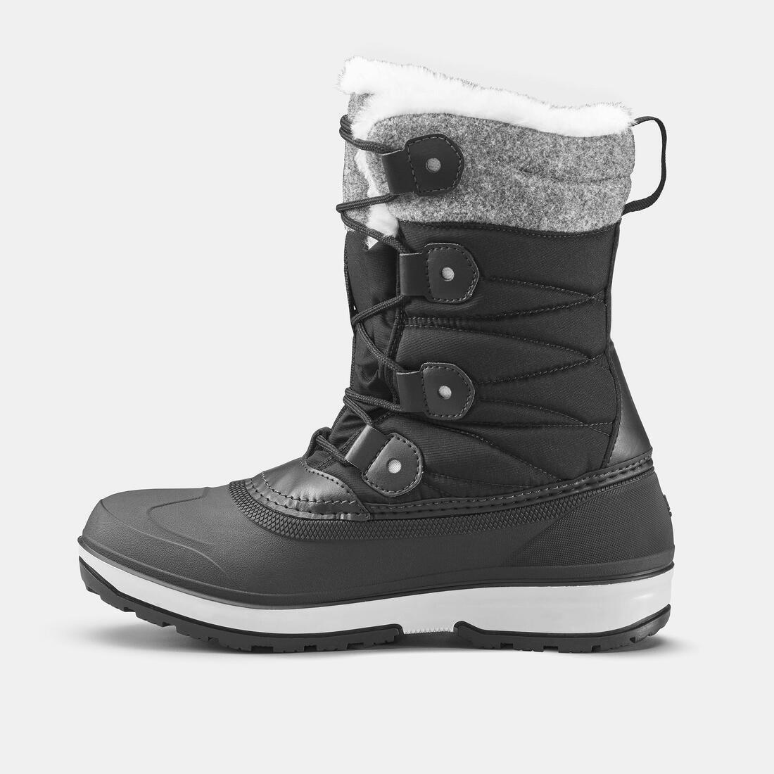 Women Warm Waterproof High Snow Boots - Sh500 X-Warm, Black, , large image number 2