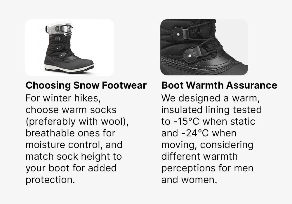 Women Warm Waterproof High Snow Boots - Sh500 X-Warm, Black, , large image number 12