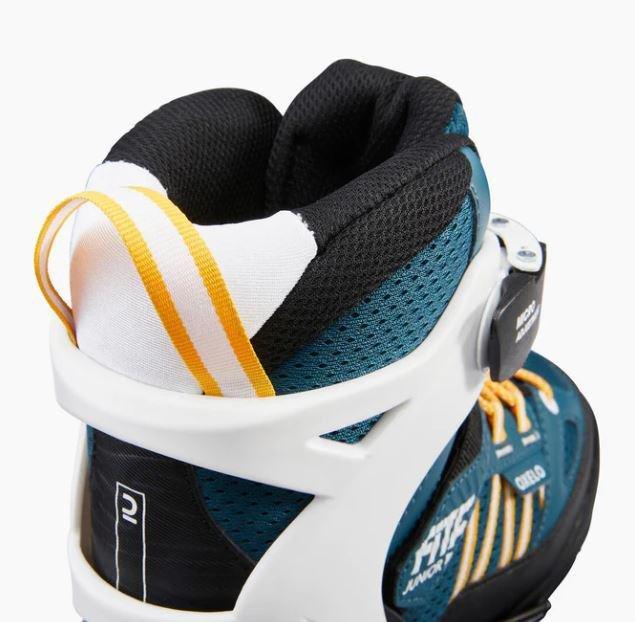 TEAL BLUE Kids' Inline Fitness Skates Fit 5 - Racing, No Color, large image number 4