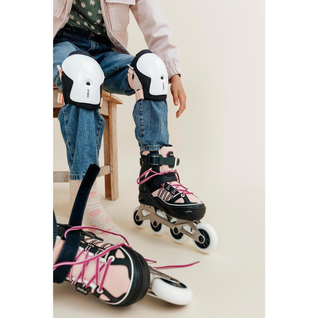 Kids Unisex Inline Fitness Skates - Fit 5 Jr, Black, , large image number 5