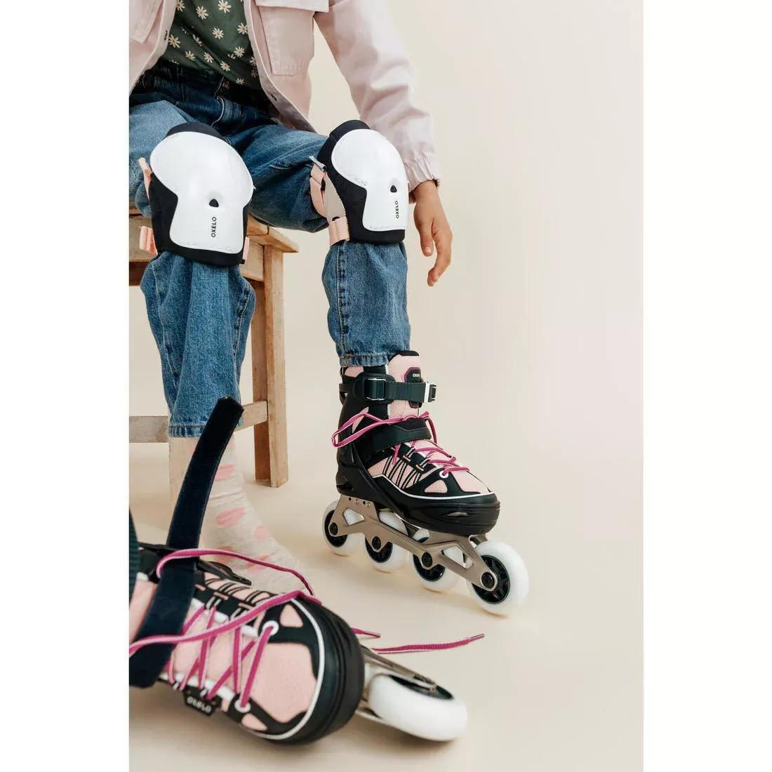 Kids Unisex Inline Fitness Skates - Fit 5 Jr, Black, , large image number 6