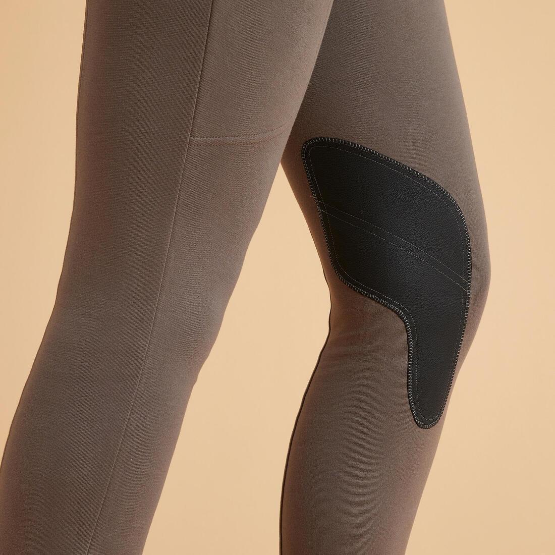 Women Patch Horse Riding Jodhpurs - 140, Brown, No Color, large image number 4