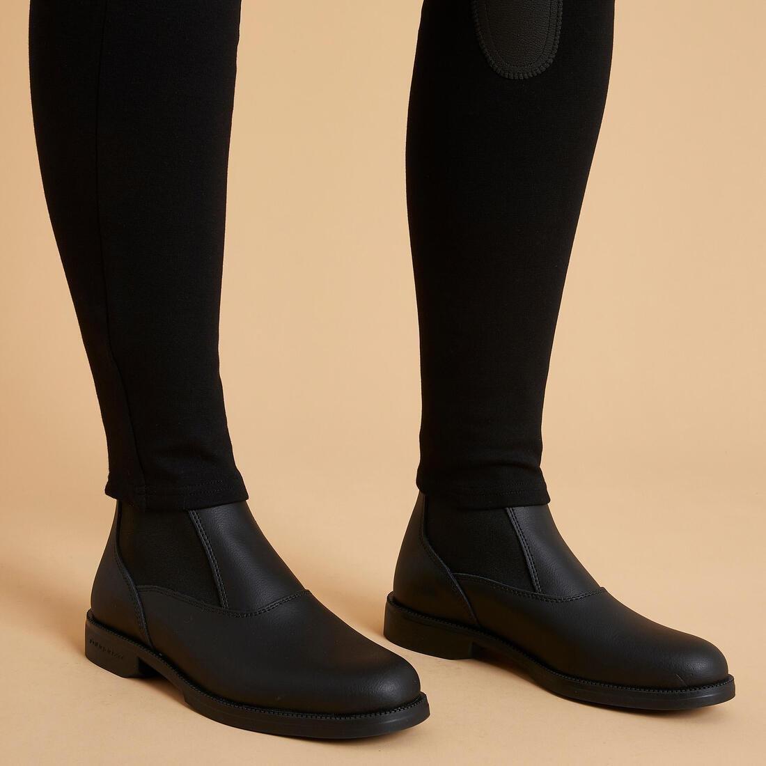 BLACK Women's Patch Horse Riding Jodhpurs 140, , large image number 7