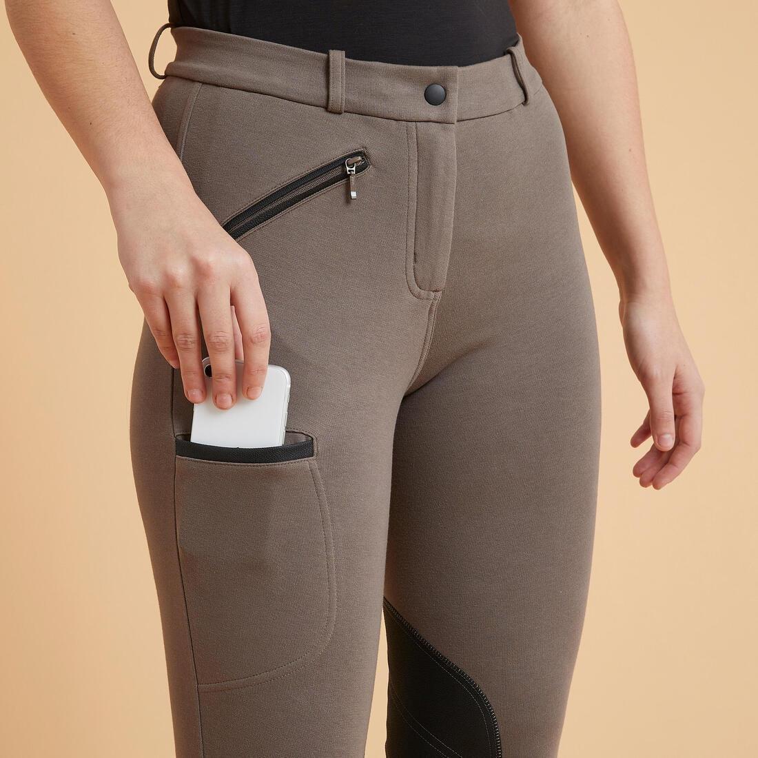 Women Patch Horse Riding Jodhpurs - 140, Blue, , large image number 3
