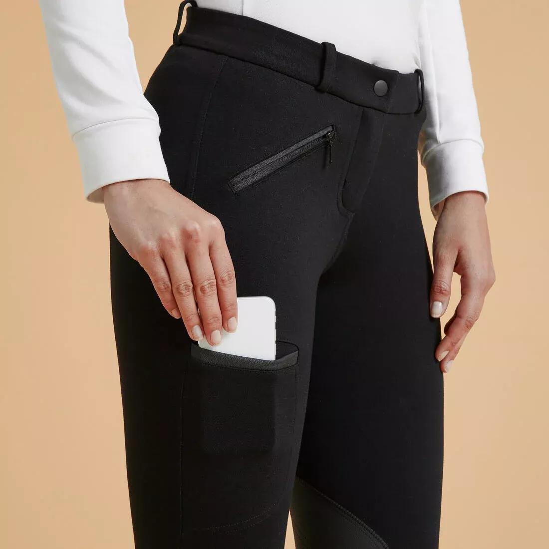 Women Patch Horse Riding Jodhpurs - 140, Blue, , large image number 10