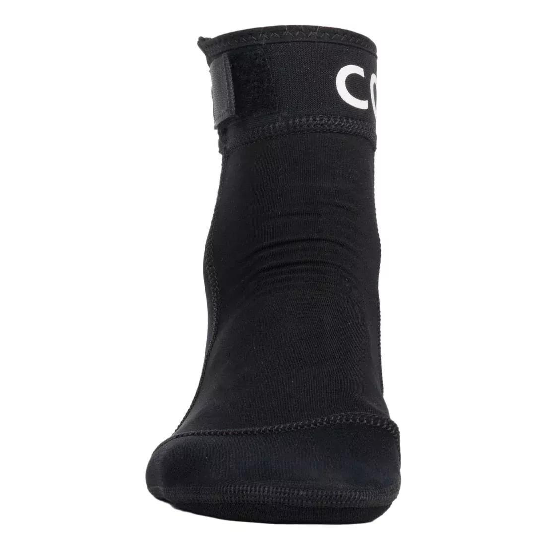 BLACK Adult Beach Volleyball Socks BVSocks500 - Black, , large image number 3
