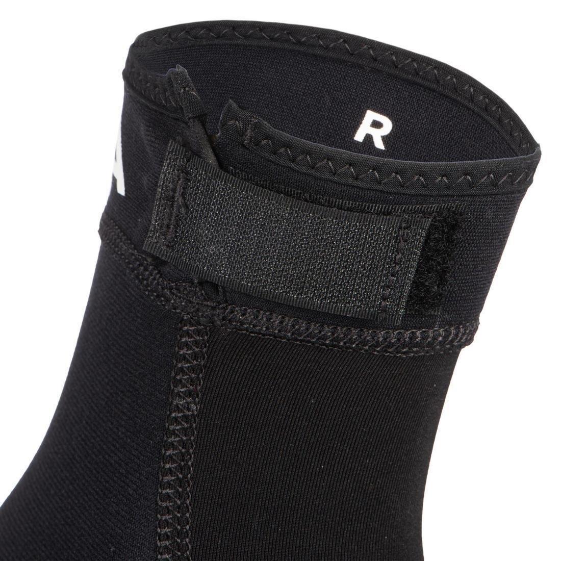 BLACK Adult Beach Volleyball Socks BVSocks500 - Black, , large image number 5