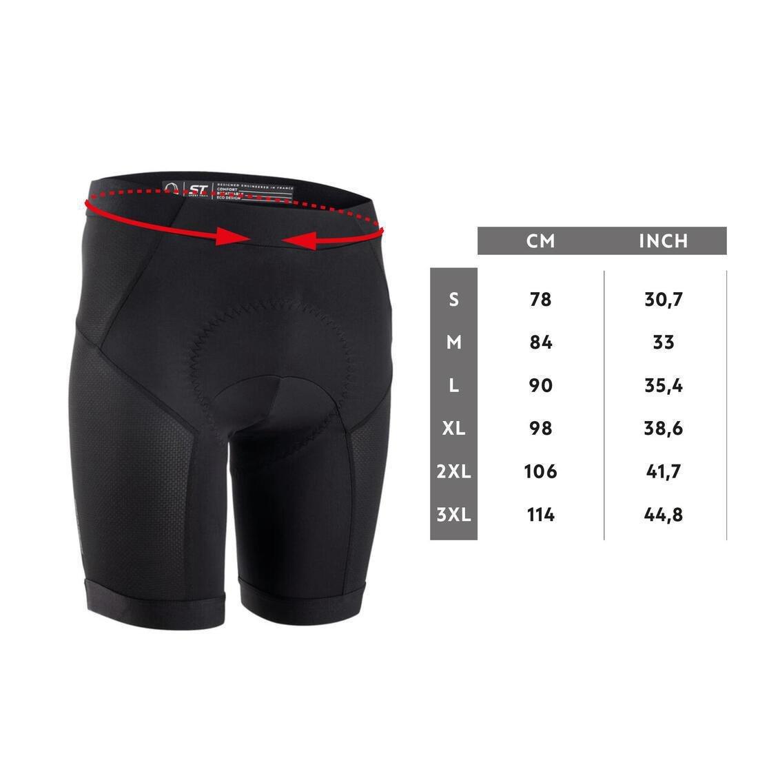 ROCKRIDER - Men's Mountain Bike Undershorts EXPL 500 - Black