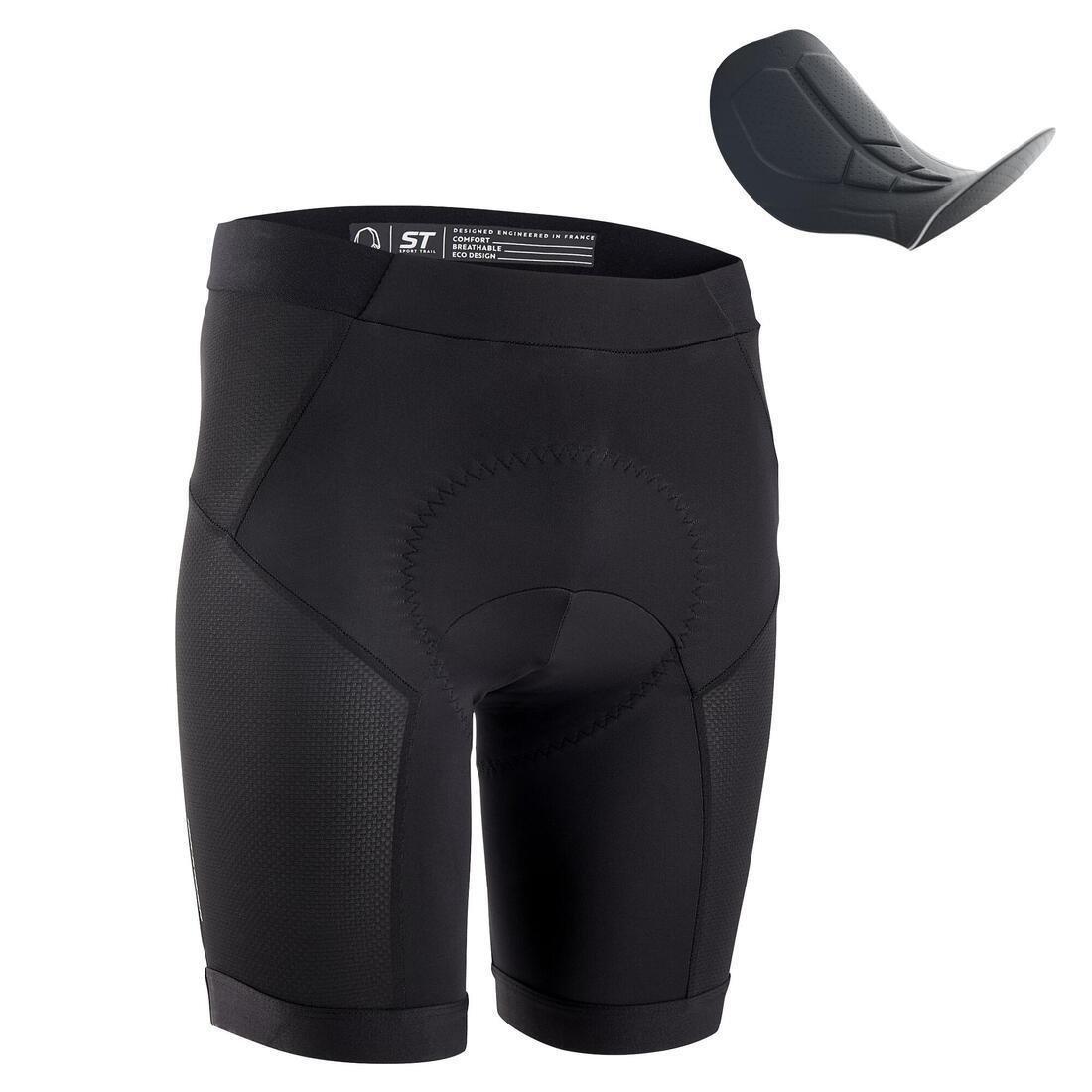 ROCKRIDER - Men's Mountain Bike Undershorts EXPL 500 - Black