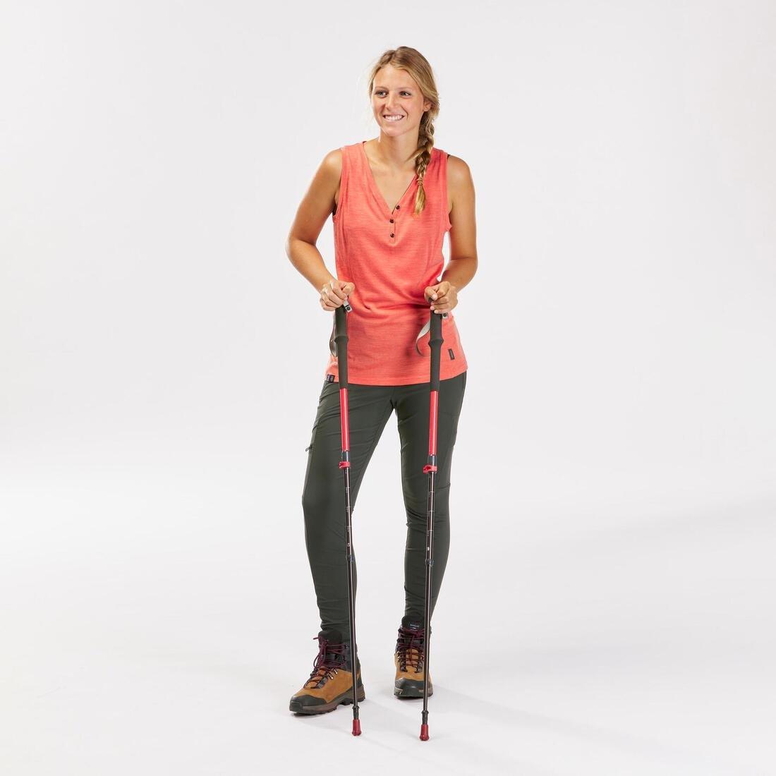 TERRACOTTA BROWN set of 2 hiking pole caps, No Color, large image number 2