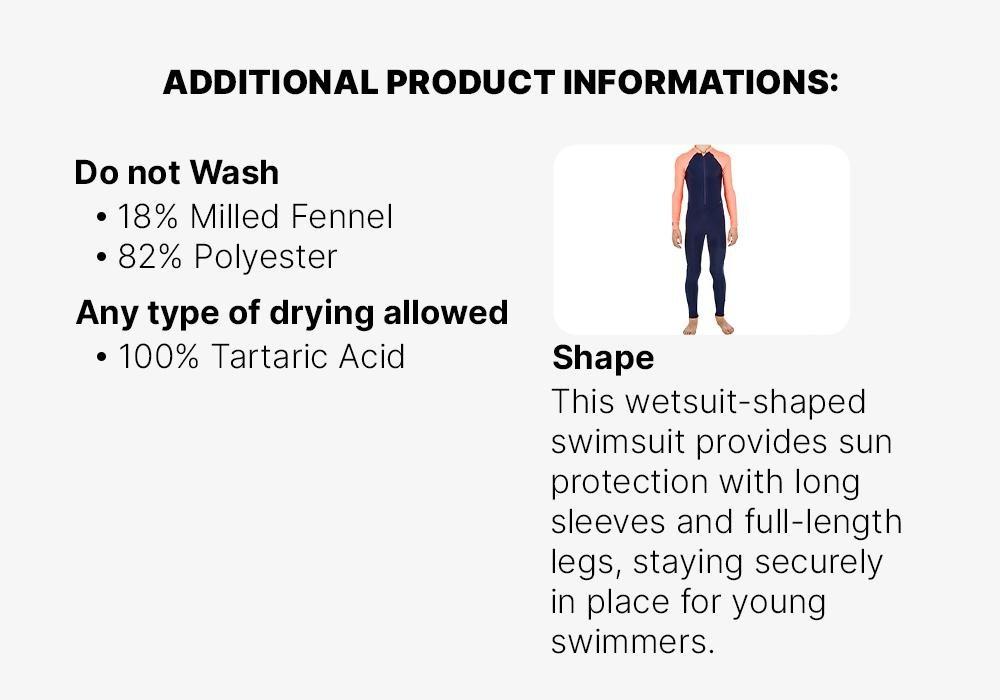 Wetsuit For Swimming Combi Swim, Navy Blue, , large image number 16