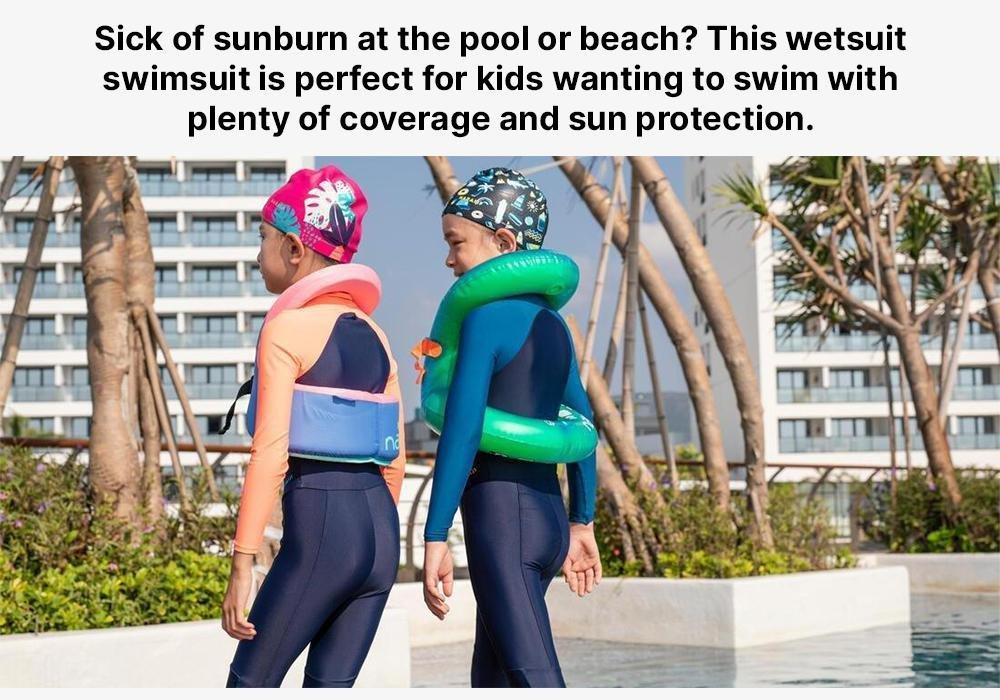 Wetsuit For Swimming Combi Swim, Navy Blue, , large image number 18