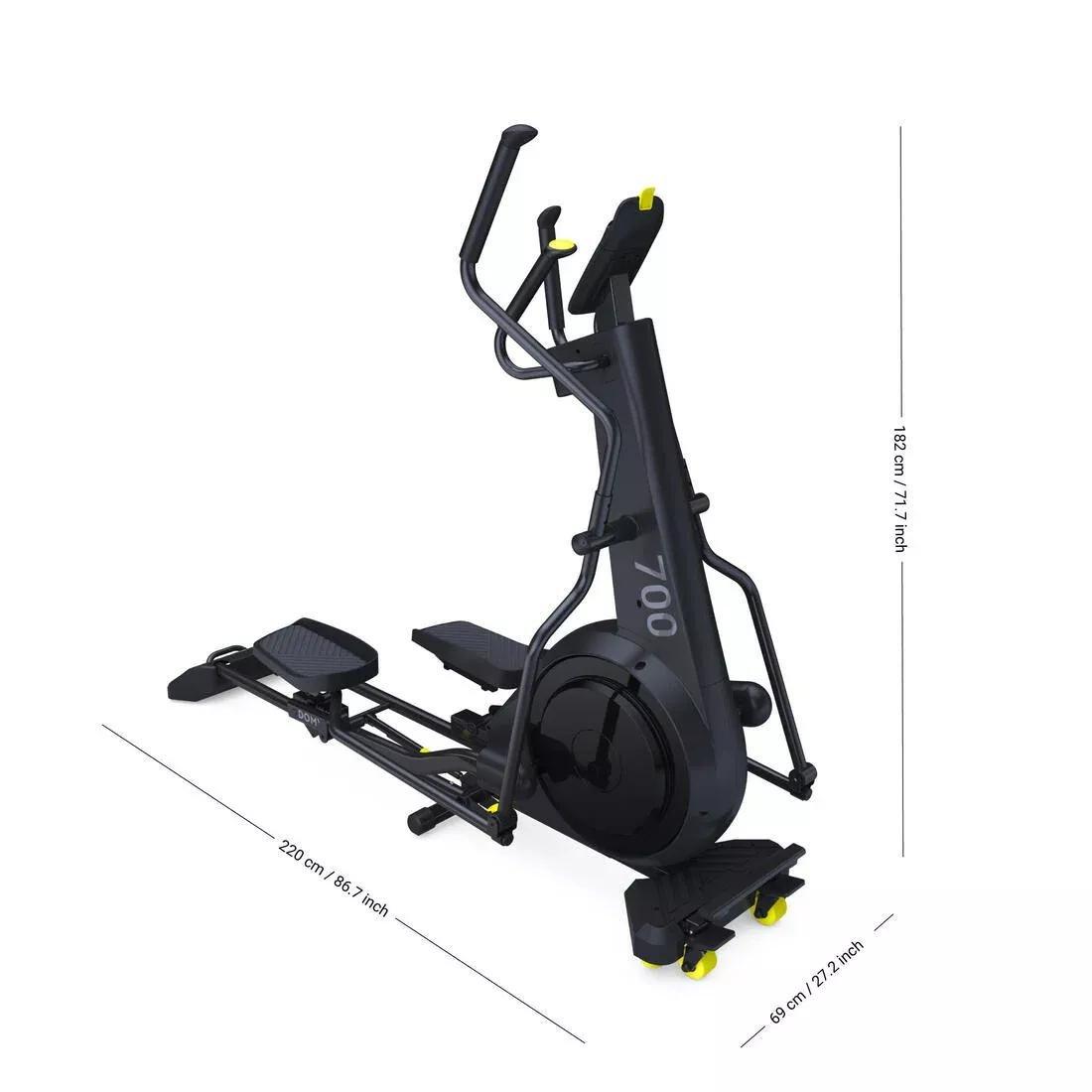 BLACK Folding Self-Powered Smart Front Flywheel Cross Trainer 700, , large image number 0