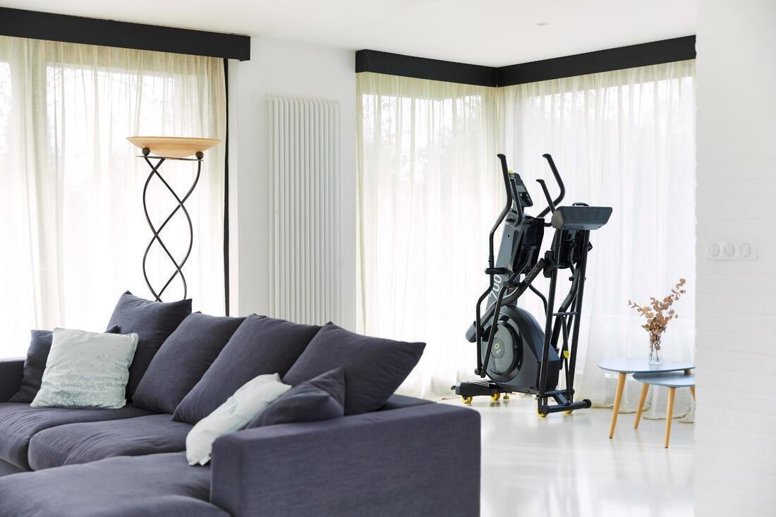 BLACK Folding Self-Powered Smart Front Flywheel Cross Trainer 700, , large image number 10
