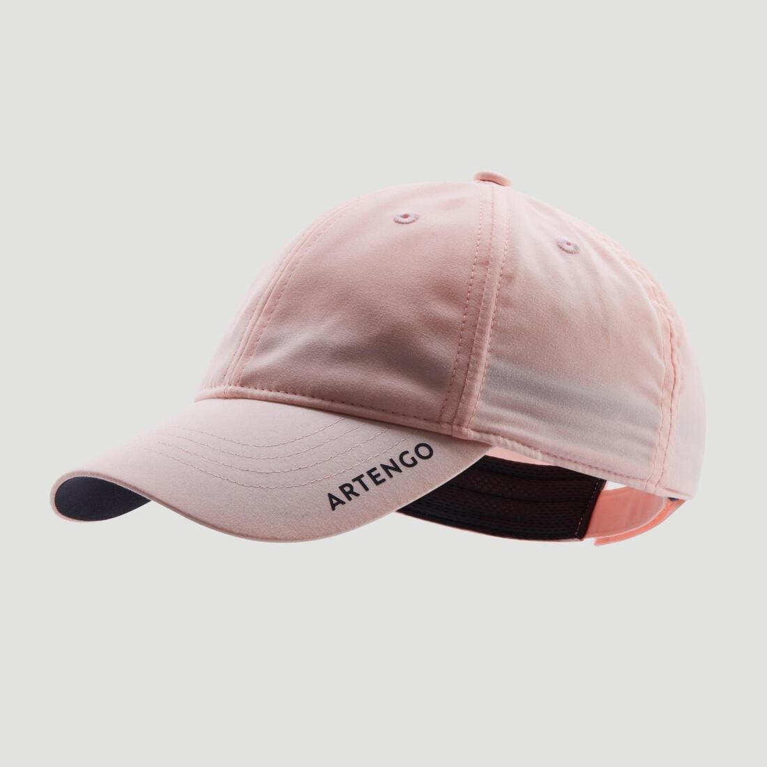 Kids Girls Tennis Cap - Tc 500 54 Cm, Fluo Pale Pink, No Color, large image number 4
