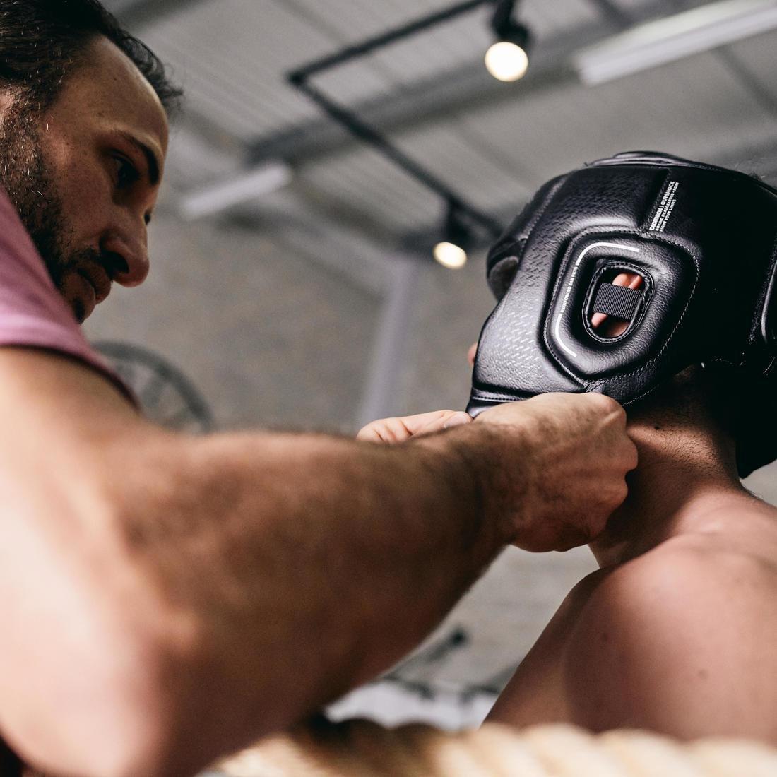 Adult Boxing Open Face Headguard 900, Black, No Color, large image number 14