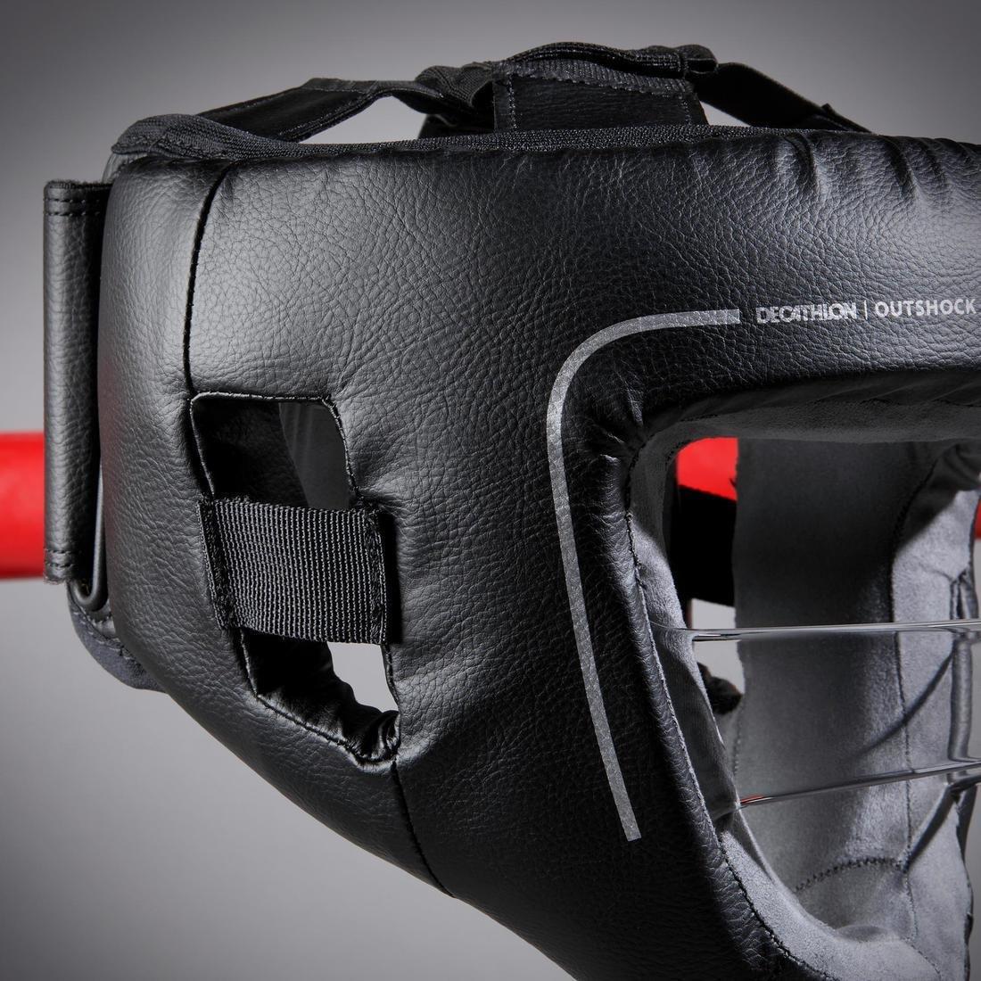 Unisex Boxing Helmet With Built-In Face Protection, Black, , large image number 2