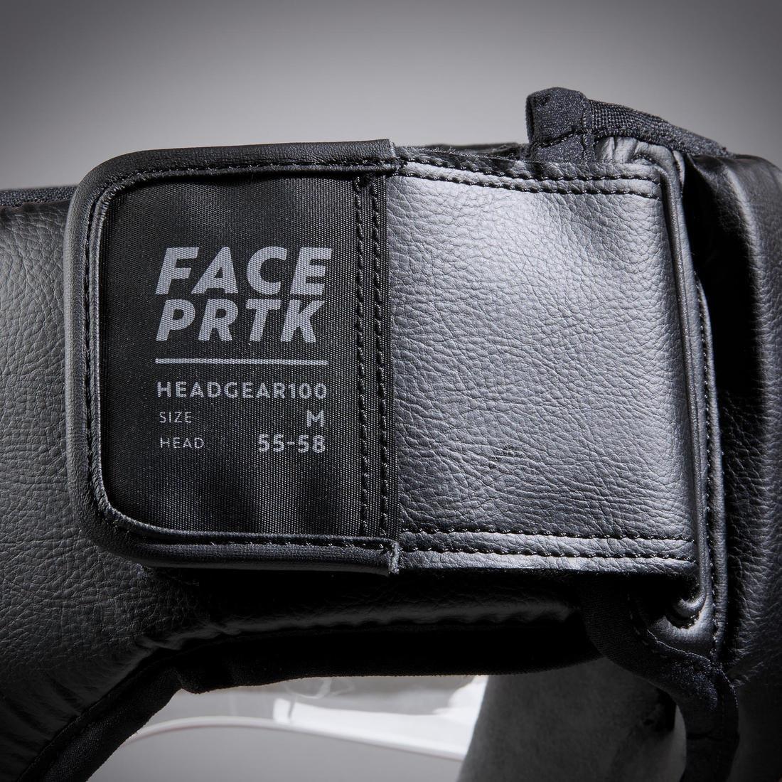 Unisex Boxing Helmet With Built-In Face Protection, Black, , large image number 5
