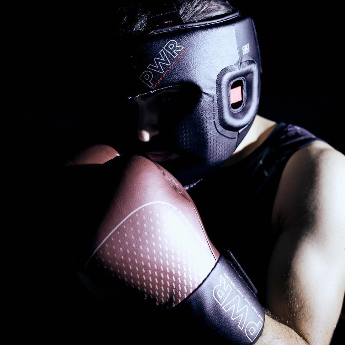 Adult Boxing Full Face Headguard 500, Black, , large image number 14