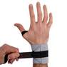 DOMYOS - Weight Training Wrist Wrap Strap, Grey