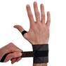 DOMYOS - Weight Training Wrist Wrap Strap, Carbon Grey
