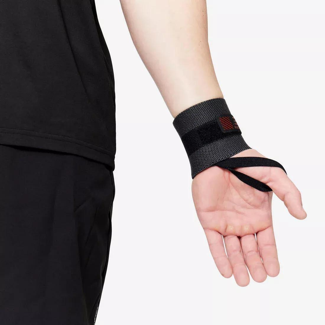 Weight Training Wrist Wrap Strap, Carbon Grey, No Color, large image number 12