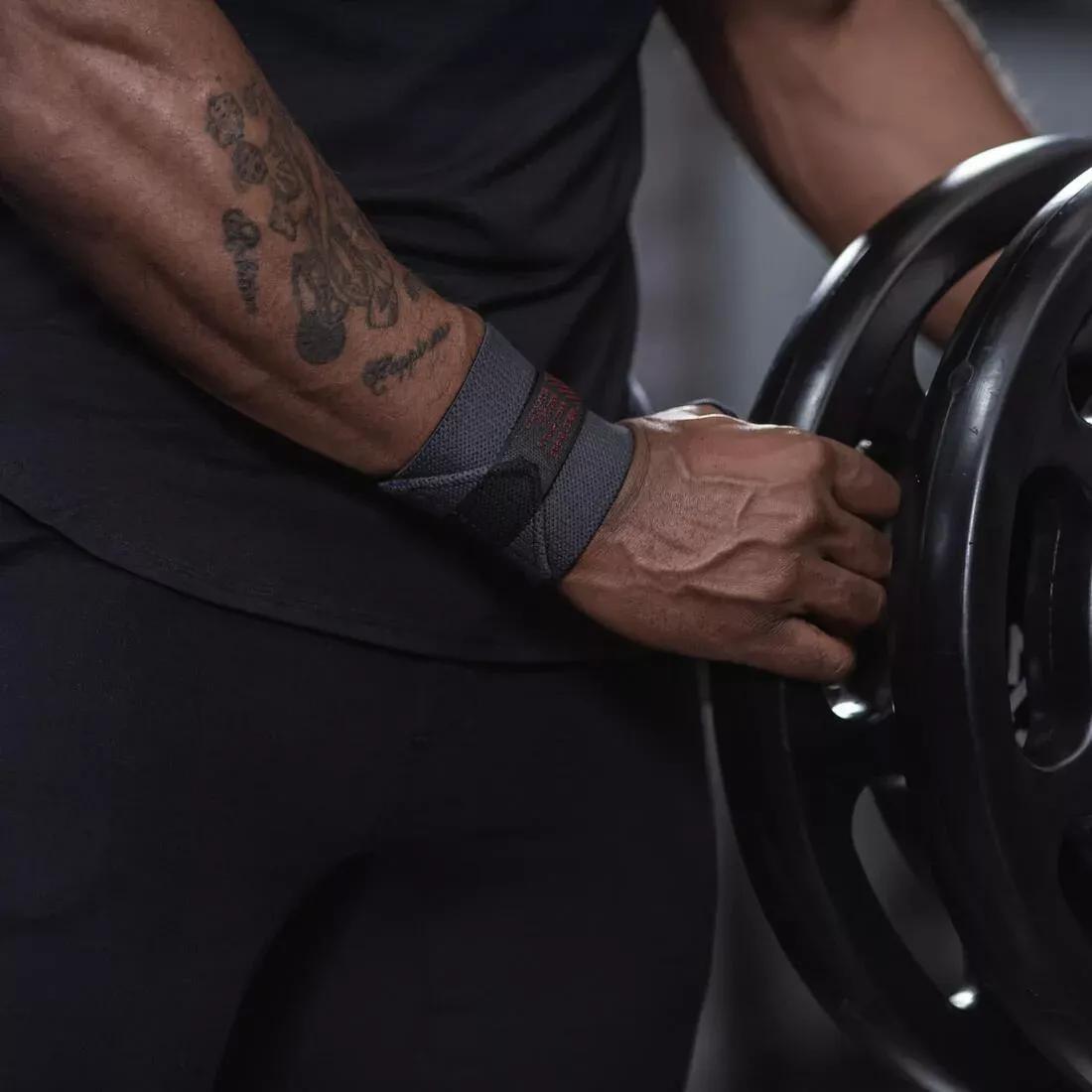 Weight Training Wrist Wrap Strap, Carbon Grey, No Color, large image number 13