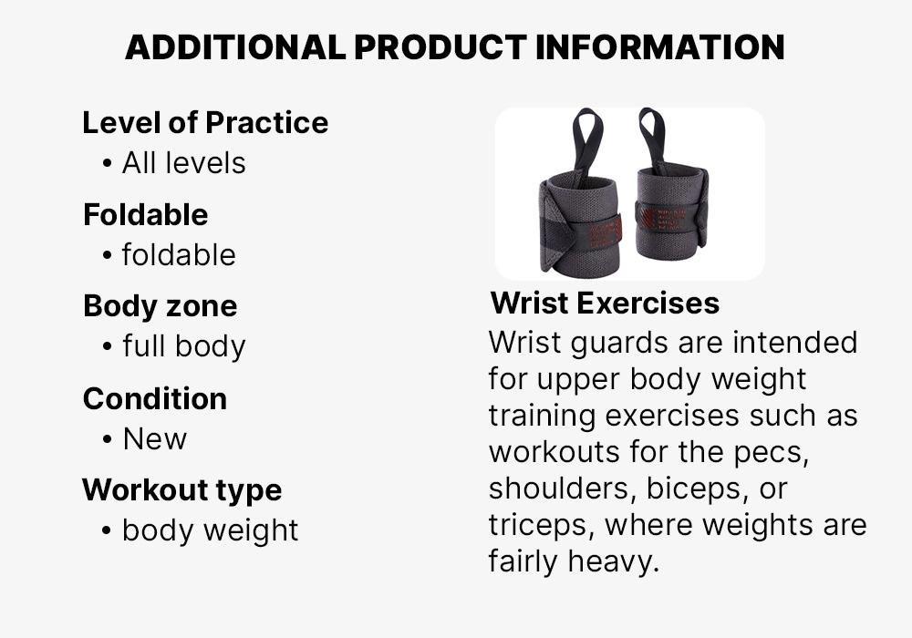Weight Training Wrist Wrap Strap, Carbon Grey, No Color, large image number 16
